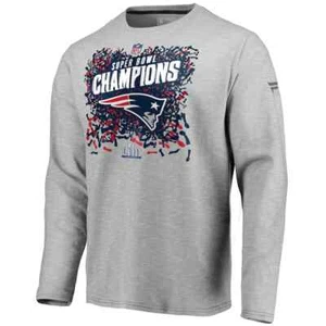 New England Patriots NFL Super bowl LIII Champions L/S Football Shirt - Picture 1 of 4