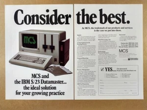 1982 MCS Software IBM System/23 Datamaster Computer vintage print Ad - Picture 1 of 1