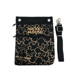 New Disney Mickey Mouse Cross Body Shoulder Bag / Phone ID Holder Zipper Case - Picture 1 of 3