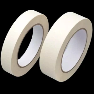 MASKING TAPE LOW TACK 50MM-25MM X 50M WHITE PAINTING EDGES TAPE - Picture 1 of 4
