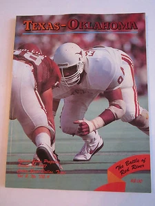 1987 TEXAS VS OKLAHOMA - COTTON BOWL - OFFICIAL FOOTBALL GAME PROGRAM - TUB FP - Picture 1 of 2