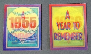 1989 Score Mini Lenticular A Year To Remember MLB Cards - Imagen 1 de 17