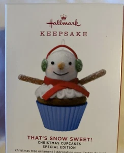 2019 Limited Edition that’s Snow So Sweet Cupcake Hallmark Keepsake Ornament New - Picture 1 of 4