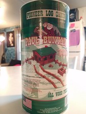 Paul Bunyan Pioneer Log Cabin. Real Wooden Logs 100 pieces. New.