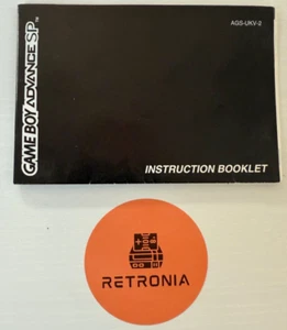 Game Boy Advance SP Nintendo Instruction Manual UK Version - Picture 1 of 3