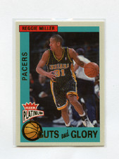 2002-03  FLEER PLATINUM GUTS & GLORY # 7GG REGGIE MILLER , PACERS