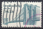 USA Briefmarke gestempelt 20c Brooklyn Bridge 1883 1983 Brücke Rundstempel /4275