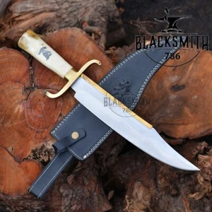 Cuchillo Bowie réplica película The Expendables 17" hecho a mano D2 cuchillo de supervivencia de acero - Imagen 1 de 7