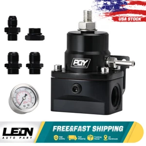 Nuevo Regulador de Combustible Alta Presión Negro con Boost -8AN 8/8/6 Regulador de Presión - Imagen 1 de 14