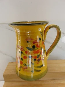Fait Main FRANCE Brown Pitcher Salt Glazed Stoneware RARE MINT CONDITION - Picture 1 of 5