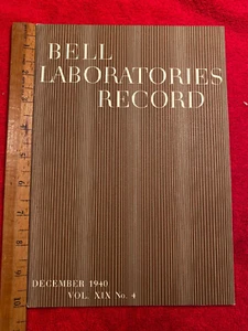 Bell Laboratories Record, Dezember 1940, Vol. XIX, Nein. 4 - Bild 1 von 2