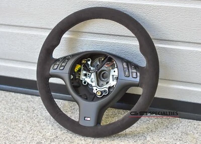 BMW E46 M3 E39 M5 OEM Alcantara Volante Gamuza M Sport Actualización Genuino Por Foto 1 de 4
