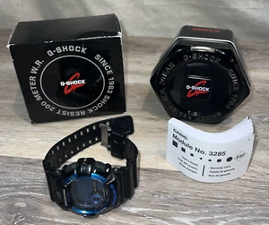 Casio Men's Watch G-Shock Quartz Blue Digital Dial Black Resin Strap G8900A-1 - Picture 1 of 10