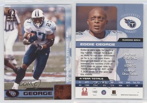 2000 Pacific Omega Copper Missing Serial Number Eddie George #140