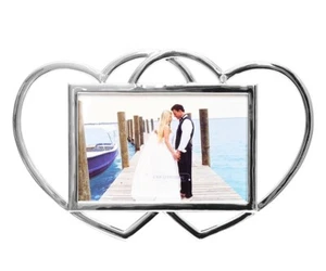 Picture Frame Hearts Photo Frame 10 x 15 Frame Heart Photos Stands Wedding - Imagen 1 de 4