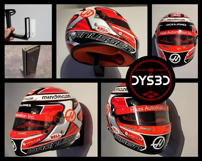 Mini Casco Montaje en Pared Exhibición Fórmula Uno Nascar Indy Moto GP Racing F1 Foto 1 de 4