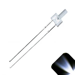10 x 2 mm Torre Fresco Transparente Blanco LED Super Brillante Faro LEDs Modelo Edificio - Imagen 1 de 3