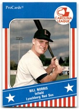 1991 PROCARDS CAROLINA LEAGUE ALL-STARS BILL NORRIS LYNCHBURG RED SOX #CAR25