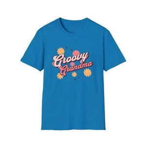 Groovy Grandma Softstyle T-Shirt. Great gift for grandma, mom, sister, friend - Picture 1 of 10