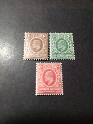 Stamps Of East Africa And Uganda Protectorate Scott #31-33. - Image 1 of 2