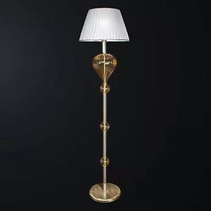 Piantana lampada da terra classica in ottone e cristallo 1 luce BGA 3243/pt - Imagen 1 de 2