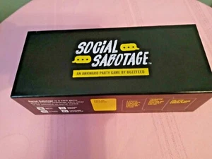 Game Social Sabotage by BuzzFeed for Ages 17 and up NEW and Sealed Adult Cards - Picture 1 of 3