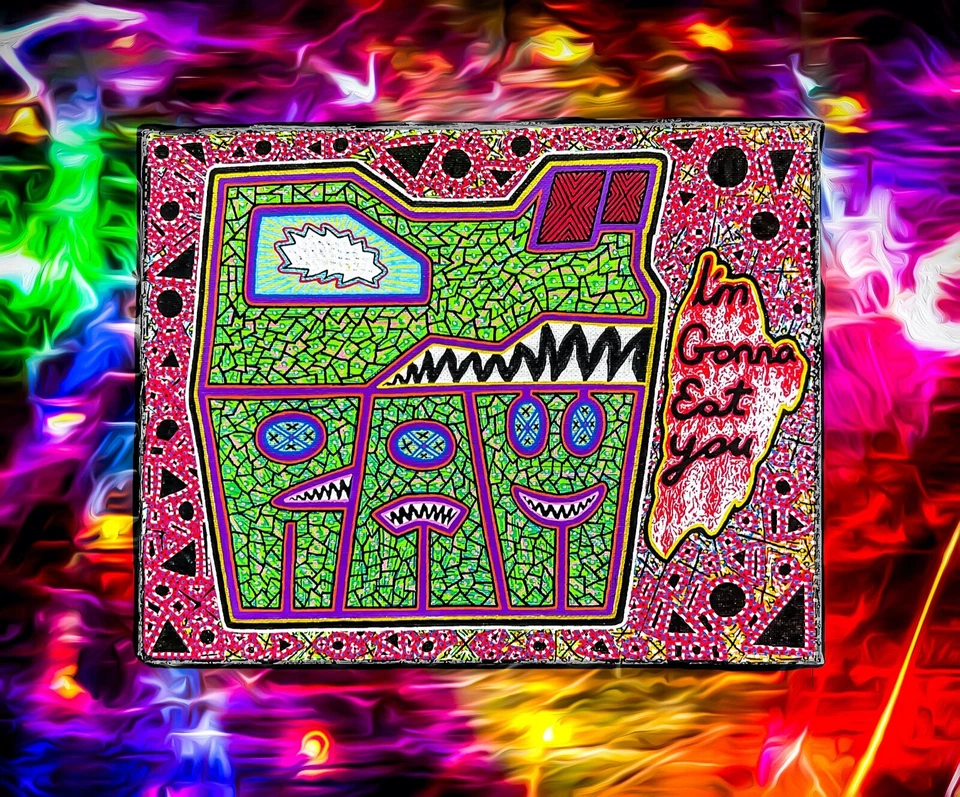 RAW HEAD #65 Im Gonna Eat You 1of1 NFT, The RAW HEADs Collection by RabidArtWork - image 1 of 1