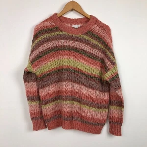 American Eagle Women's Striped Pullover Sweater Long Sleeve Colorful Size XS - Picture 1 of 5