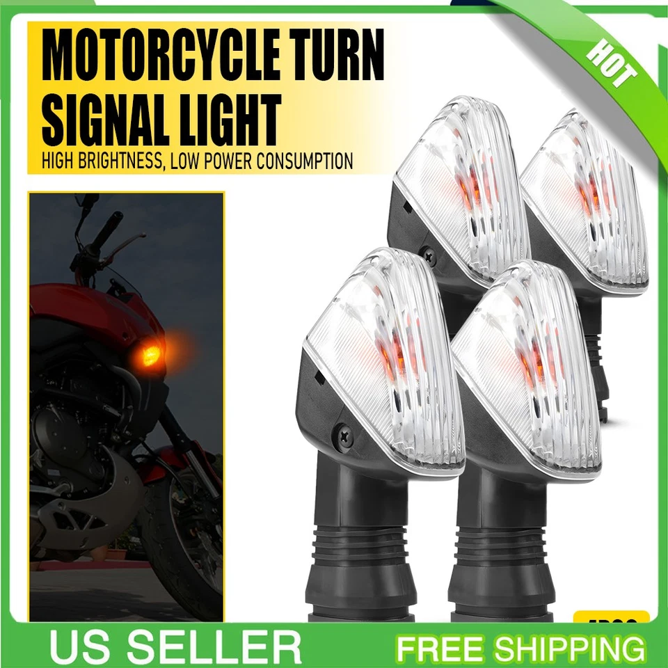 4x Motorcycle Turn Signals Light Blinker Indicator For KAWASAKI NINJA Z750S KLE - Image 1 of 4