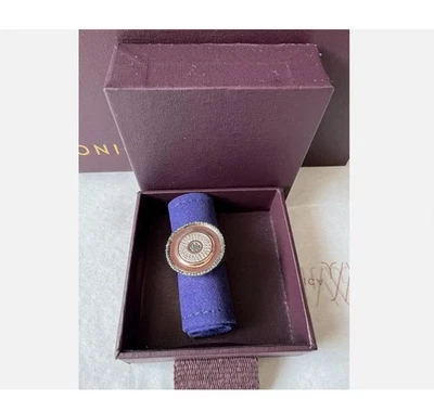 Monica Vinader Rose gold Evil eye disc diamond Ring K new RRP £525❤️🌸🎁 - Image 1 of 4