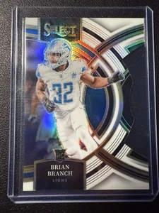 2023 Panini Select Brian Branch Rookie Premier Level White Prizm Die-Cut  /199🔥 - Picture 1 of 12
