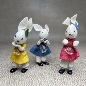 De colección BAPS 3 Peter Rabbit Bunnies Fieltro Muñeca Casa de Muñecas Edith Von Arps Alemana - Imagen 1 de 13