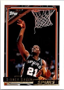 1992-93 Topps #52 Sidney oro verde - Imagen 1 de 2
