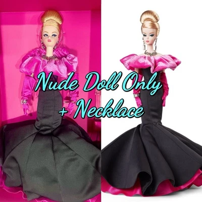NUDE DOLL ONLY w/ Necklace Barbie Silkstone Fashion Model Collection Doll #2 - Image 1 of 4