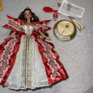 RARO - 1997 Error de impresión Ojos Verdes Vacaciones Barbie Felices Fiestas #2 LEER DESCRIPCIÓN - Imagen 1 de 6