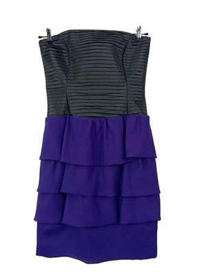 REISS Vestido strapless Mujeres Vestido Talla EU 38 azul-negro look casual - Imagen 1 de 4