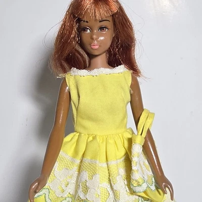 1967 AA Francie Red Hair Japan #1100 in Fresh As A Daisy #1254 raro originale  - Immagine 1 di 4