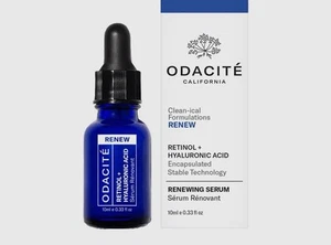 ODACITE Retinol + Hyaluronic Acid Renewing Serum 0.33oz (10ml) New - Picture 1 of 4