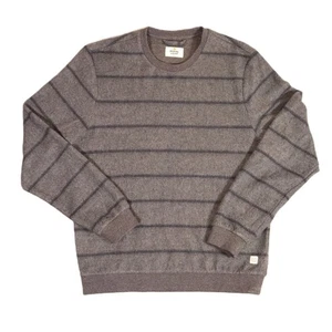 Maglione girocollo a righe Marine Layer rifilato uomo piccolo grigio vacanze 2022 - Foto 1 di 6