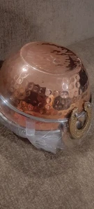 Indian Serving Bowl Vegetable Curry Copper  Karahi Indian Dishes Serving Set 2 - Picture 1 of 4