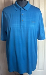 Polo Uomo Greg Norman Blu Manica Corta Tg XL Ottime Condizioni - Foto 1 di 9