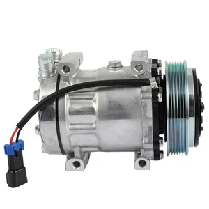 For Caterpillar Freightliner Kenworth Mack Peterbilt A/C AC Compressor w/ Clutch - Picture 1 of 7