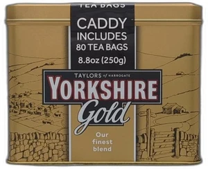 *2025-4-1* Yorkshire Tea, Gold Tin, Black Tea, 80 Teabags - Picture 1 of 5