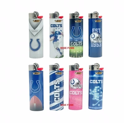 NUEVO BIC 8 piezas GRANDE tamaño Indianapolis Colts NFL encendedor de fútbol EDICIÓN LIMITADA Foto 1 de 4