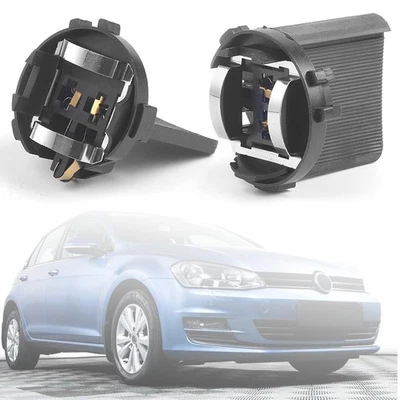 Soporte adaptador enchufe bombilla faro h7 2 piezas montaje para VW Golf MK6 MK7 Passat Foto 1 de 4