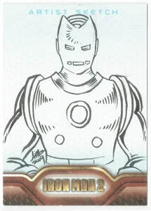 Iron Man 2 2010 Upper Deck Marvel Artist Sketch 1/1 Unknown Artist - Picture 1 of 4