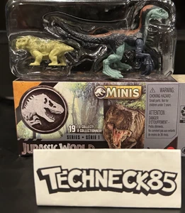 Jurassic World Rebirth Minis SERIES 1 (2025) Therizinosaurus + Lystrosaurus NEW - Foto 1 di 4