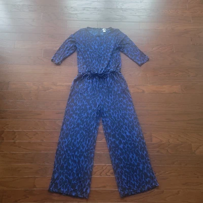 Mono Chicos Travelers 1/M Slinky Manga 3/4 Acetato Estampado Leopardo Negro Azul Foto 1 de 4