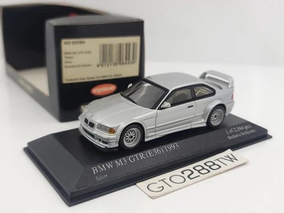 Minichamps 1:43 scale BMW E36 M3 GTR Street 1993 - Exclusive for Kyosho(Silver) - Image 1 of 4