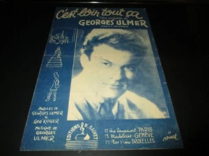 OLD SCORE "GEORGES ULMER: IT'S FAR EVERYTHING" - Picture 1 of 1